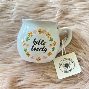 Hello Lovely 🌱🌼 vintage style mug